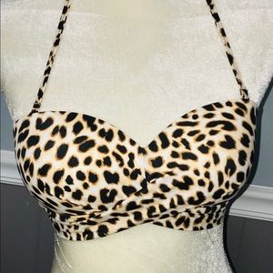 VS Pink Cheetah Bathing Suit Top